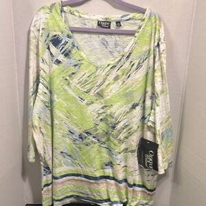 Women's Multicolor V-Necktop Onque Casuals